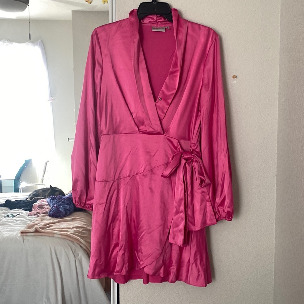 Pink silk dress!